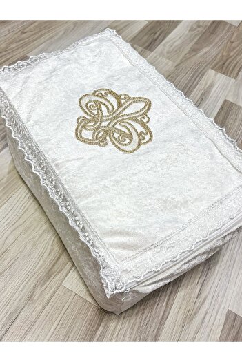 AYHANHOME Французький оксамитовий светр Gupurlu Cream Velvet Soz Nisan Ceyizlik Светр Hurcu 45x30x20
