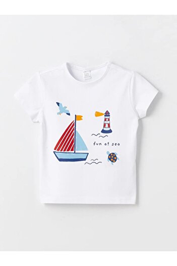 LC Waikiki Baby Boy Pajamas Set with Shorts - Crew Neck, Short Sleeve, Printed, LCW ECO / S4FM98Z1 from GSM storE