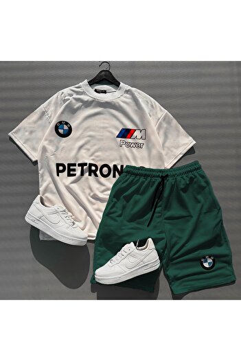 WEARTEX New Season BMW Printed Shorts and T-shirt Set - Set of 2