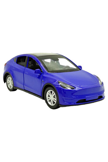 Birlik Oyuncak Minitro 1:36 Metal Pull Release Tesla Model Y with Sound and Light Fy6368-12D