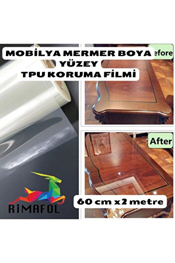 RİMAFOL Rimafol Mobilya Mermer Yüzey Boya Tpu Koruma Filmi 60cmx2m