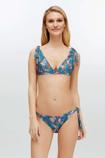 U.S. Polo Assn. Women's Blue Bikini Set