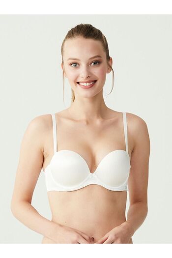 U.S. Polo Assn. - Women's Ecru Strapless Double Support Bra 66149