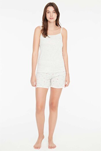 Mod Collection - Set pantaloni scurți pentru femei Snow Melange