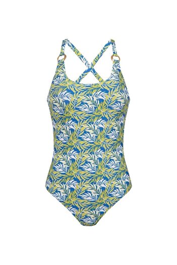 U.S. Polo Assn. Women's Blue Swimsuit