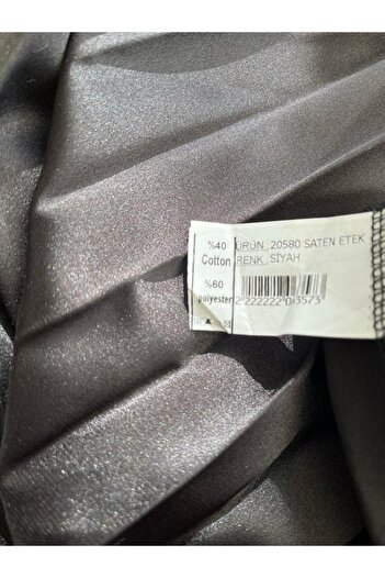 Blackram Fusta de damă neagră plisată cu talie midi, din satin elastic ascuns