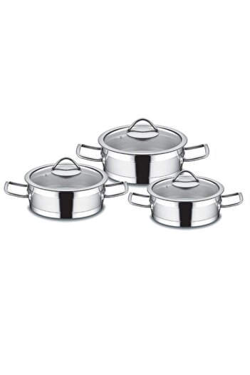 Kahramanlar Sirma Steel 6 Piece Large Cookware Set
