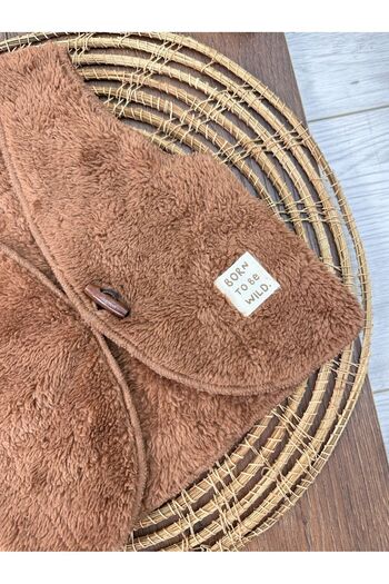 aydınlar bebe Baby Vest Plush Wellsoft Winter Brown