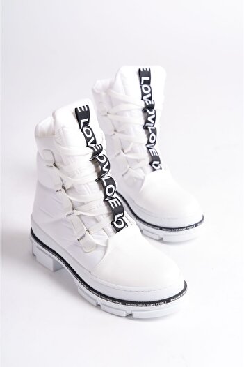 Shoesers Γυναικείες μπότες χιονιού με κορδόνια με αντιολισθητική σόλα από ύφασμα αλεξίπτωτου