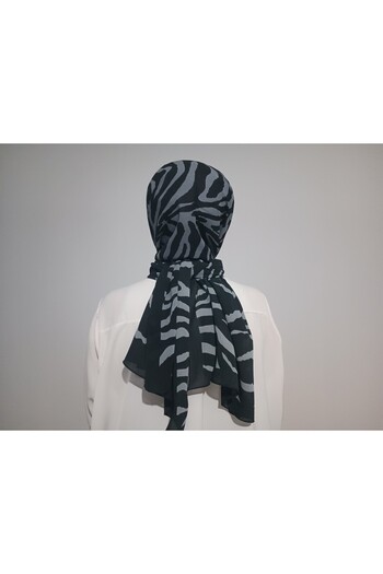 Minelli Soft Crinkle Zebra Pattern Shawl
