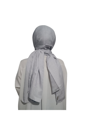 Levidor Blue Jacquard Shawl