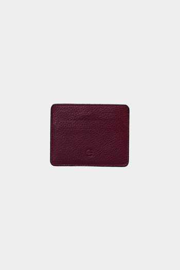 Grande 0530 Plum - Genuine Leather, Super Slim, Unisex Card Holder