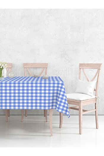Tuable Клітиста скатертина синя 160x220см