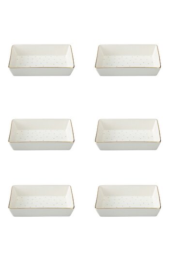 Porland Forest 8x14cm Breakfast and Appetizer Plate - Set of 6 04LFH 000585