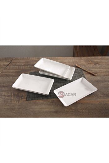 ACAR 4 Porcelain Boat Plates