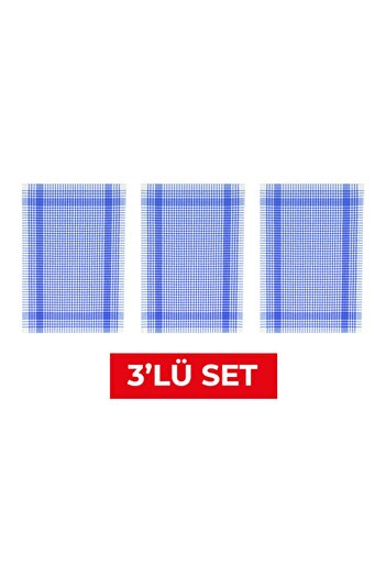 Tuable Pöti Kareli 3-шарова серветка для витирання, синя, 45x70 см