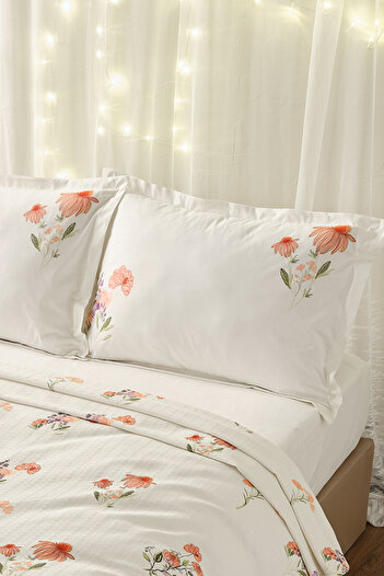 Doqu Home Lara Pike Ahsen Single White Set