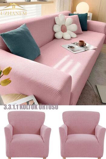 uzhanem 3 3 1 1 Lycra Seat Cover Set - Home Textile Product