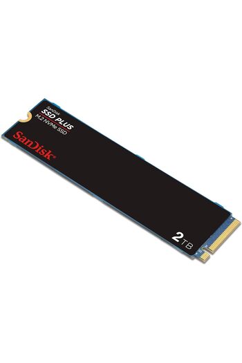 SanDisk SSD PLUS 2 تيرابايت SDSSDA3N-2T00-G26 NVMe SSD - 3200 ميجابايت/ثانية، M.2 PCIe Gen 3.0، 2500 ميجابايت/ثانية