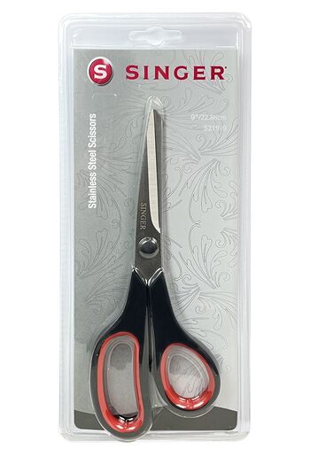 SİNGER Black Handle Singer Sewing Scissors - S219-9