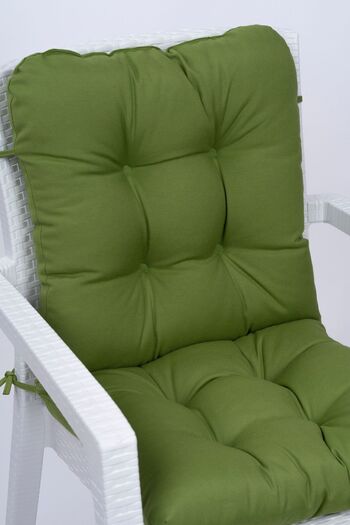 ALTINPAMUK Neva Pofidik Green Back Chair Cushion with Special Stitched Laces, 44X88 cm
