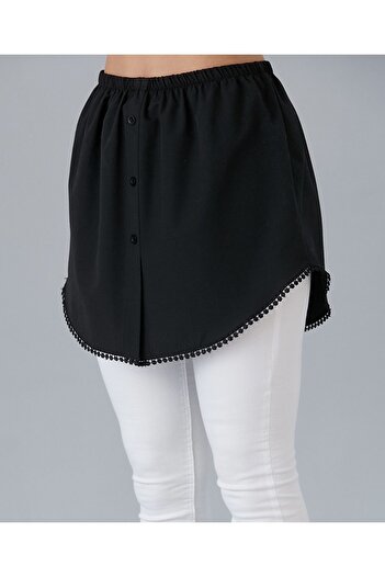 Space Fashion Black Savior Skirt with Lace Bottom and Undershirt