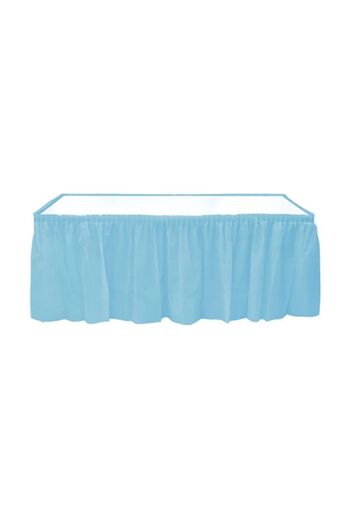 PATİKA PARTİEVİ 75x426 cm Blue Table Skirt - Birthday Celebration
