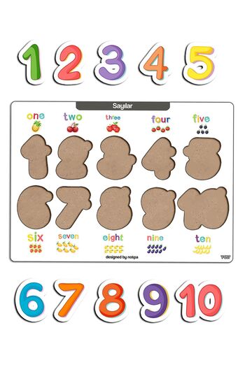 kutuTR Notpa Çocuklar Için Eğitici Ve Öğretici Ahşap Renkli Yapboz 4lü Set 103