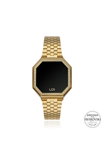 Up! Watch Upwatch Edge Mını 33mm Swarovskı® Zırconıa Matte Gold Kadın Kol Saati