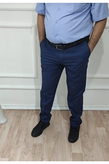 nacar çarşı Erkek Klasik Rahat Kalıp Keten Pantolon