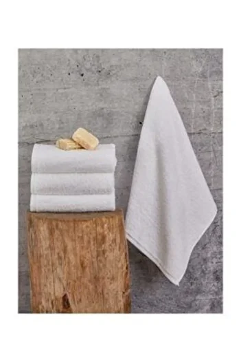 Özdilek Hotel 100% Cotton 50 X 90 White Towels (4 Pieces)