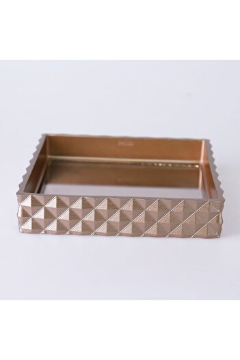Selim Pyramid Mirrored Tray Mink