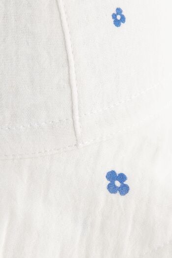Next Baby Blue Ditsy Floral Patterned 100% Cotton Hat