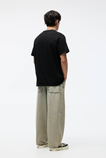 Pull & Bear 3’lü basic regular fit t-shirt paketi