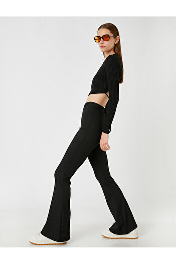 Koton High Waist Flared Trousers