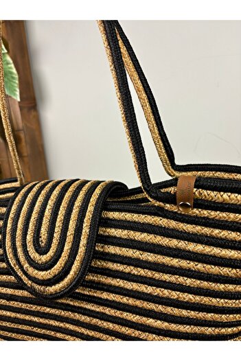 MaVaux Berry Magnetic Natural Straw Jute Beach Bag, Seasonal Bag - Summer Trend!"