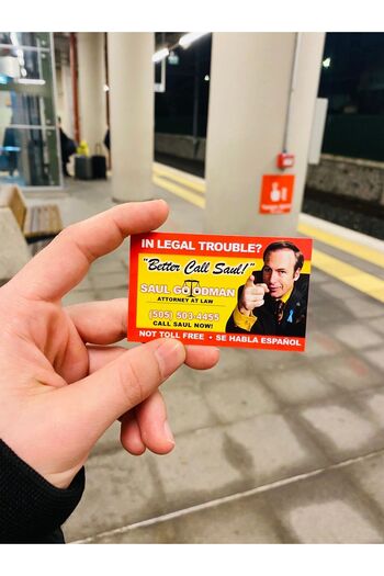 Namgo Better Call Saul - بطاقة صور Goodman، وبطاقة العمل، وإكسسوارات الهاتف والمحفظة