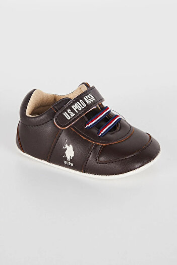 U.S. Polo Assn. Brown baby boy shoes