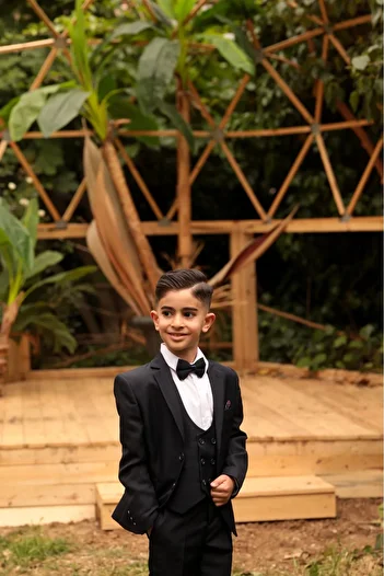 RİNDO KİDS Jr Kids Shirt and Vest Suit Set