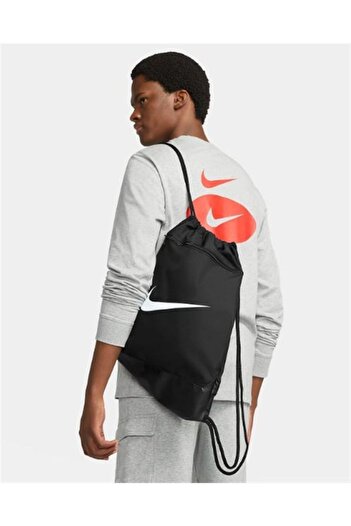 Nike Brasilia 9.5 Sackpack - Black String Backpack - Dm3978-010
