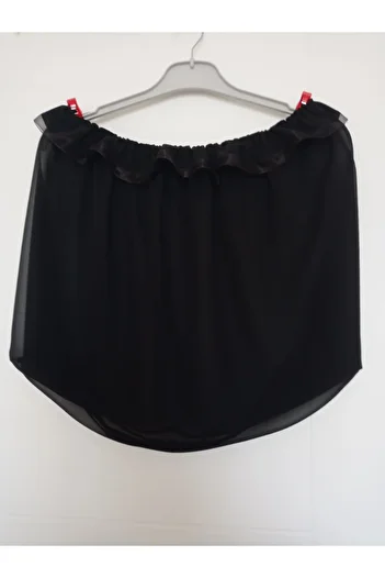 KobalBusiness Cage Tulle - Black Chiffon Organza Ribbon Model, Size m Fits 145cm Diameter Cornered Cages.