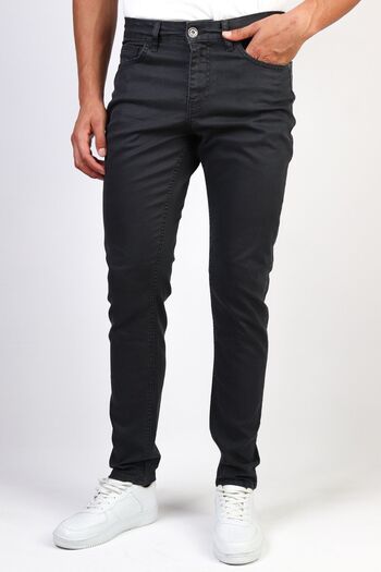 HLT JEANS Ανδρικό Anthracite Slim Fit Slim Fit Flexible Lycra Denim Jeans Jeans Παντελόνι Hlthe001967