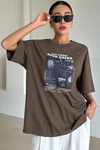 trendypassion Μπλουζάκι Unisex με τυπωμένο σχέδιο KeepGoing