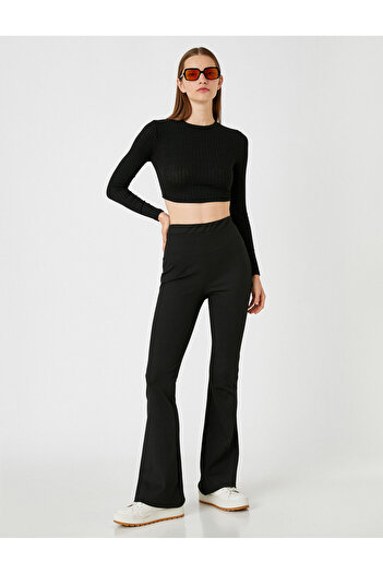 Koton High Waist Flared Trousers