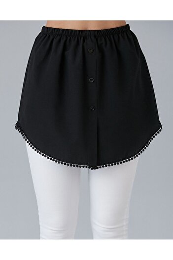 Space Fashion Black Savior Skirt with Lace Bottom and Undershirt