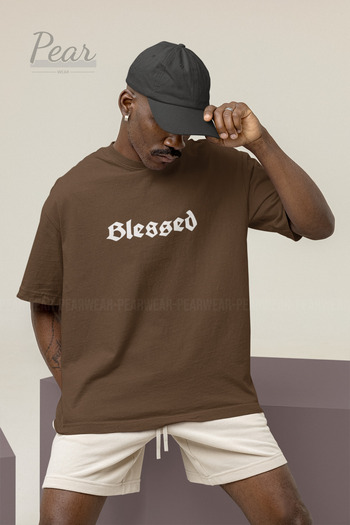 Pear Wear Унісекс оверсайз Tisort Blessed Printed