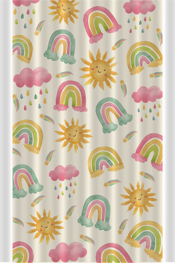 Bertille Home Children's and Baby's Room Background Curtain Single Wing (Child Room Curtain)