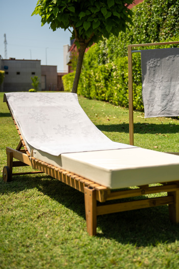 Menderes Home Πετσέτα θαλάσσης Çark Grey Curl - Cotton Collection