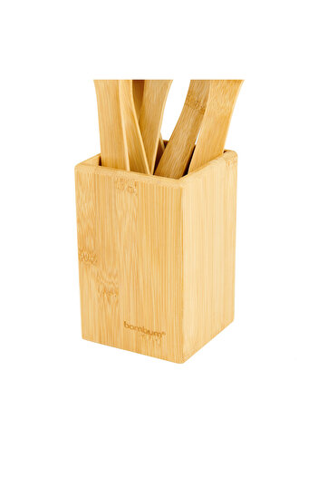 Bambum 7 Piece Ravioli Spoon Set - Brown