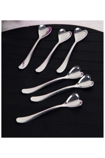 stilsenin34 Lux Steel Heart Teaspoon 6Pcs